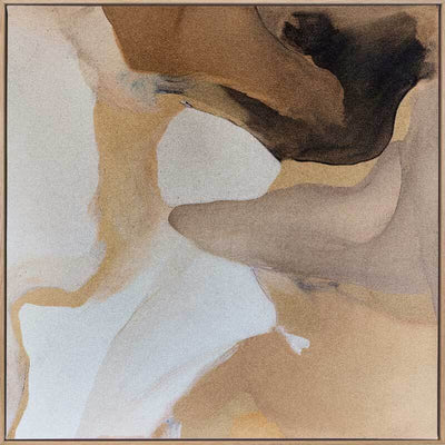 Dune Dance I - Oak Box Frame Canvas - 90x90