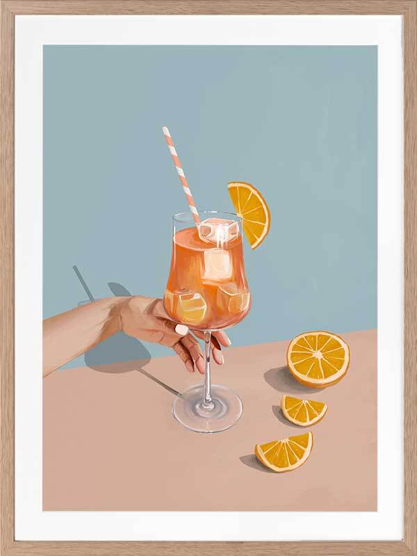 Aperol Spritz Framed Art Print