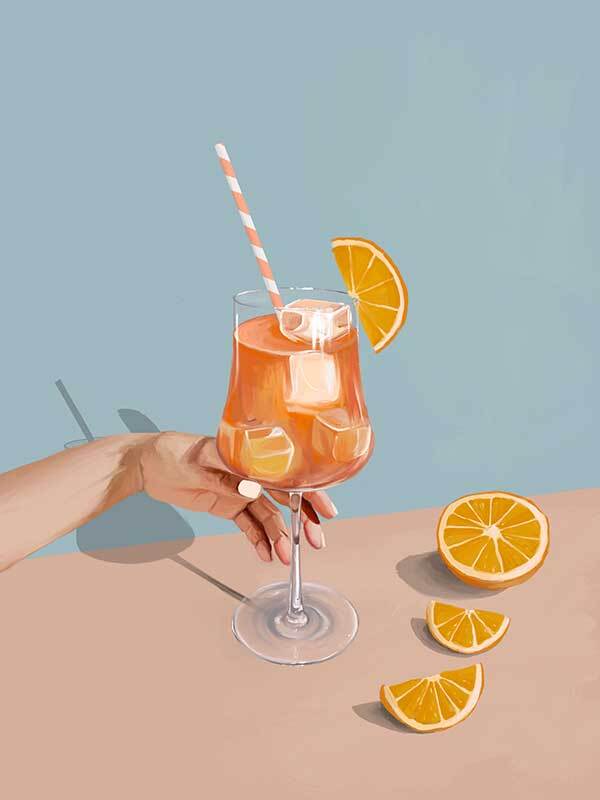 Aperol Spritz Canvas Art Print