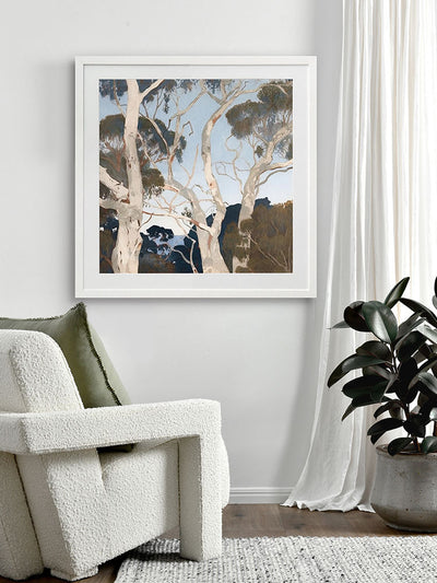 Up There I Framed Art Print | Lifestyle