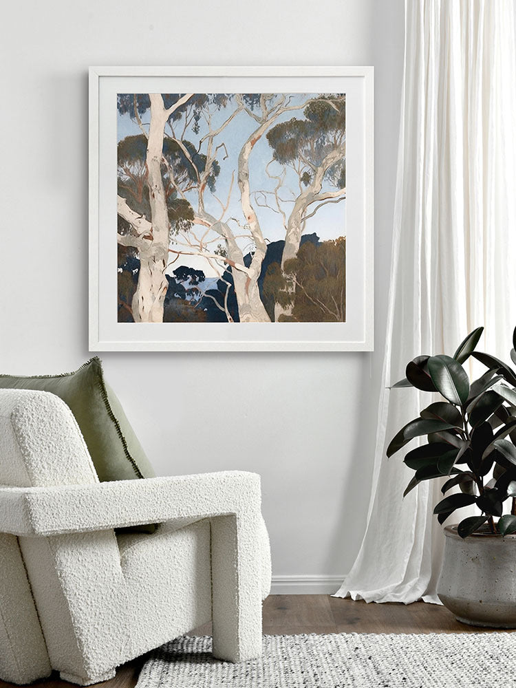 Up There I Framed Art Print | Lifestyle