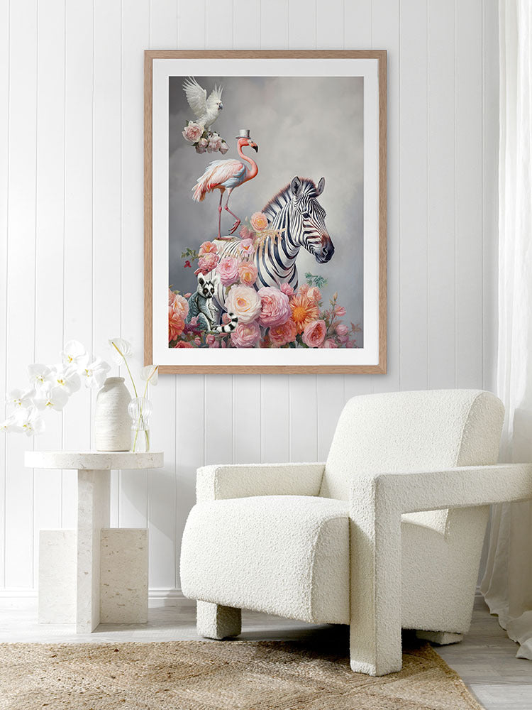 Fantastical Friends Framed Art Print | Lifestyle