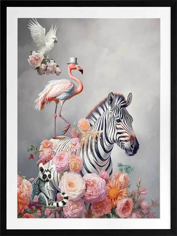 Fantastical Friends Framed Art Print
