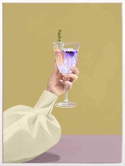 Purple Ink Gin Canvas Art Print