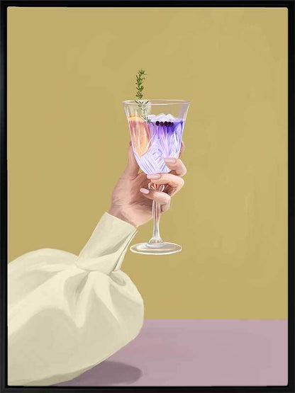 Purple Ink Gin Canvas Art Print