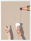 Champagne Showers Framed Art Print