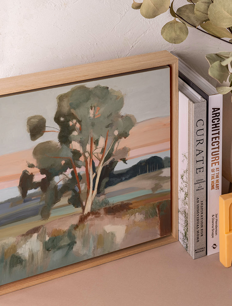 The Old Gum Tree - Oak Box Frame Canvas - 30x30