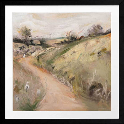 Dirt Road at Dusk Framed Art Print