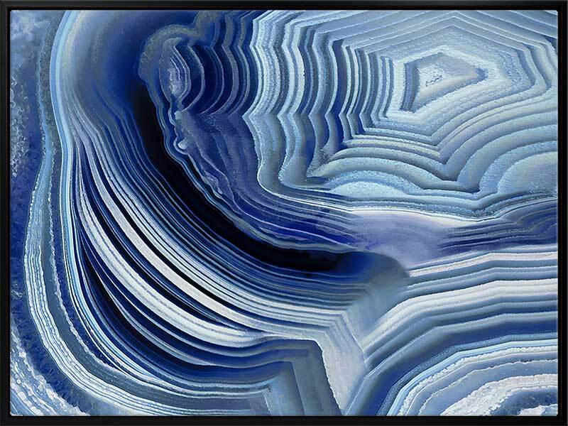 Agate Indigo I Canvas Art Print