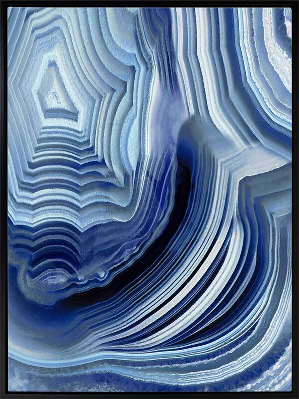 Agate Indigo I Canvas Art Print