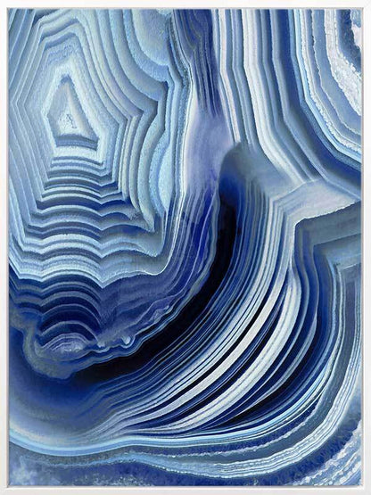 Agate Indigo I Canvas Art Print