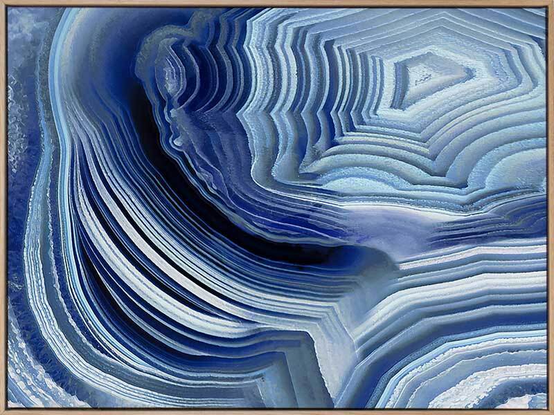 Agate Indigo I Canvas Art Print