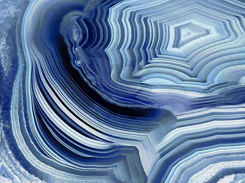 Agate Indigo I Canvas Art Print