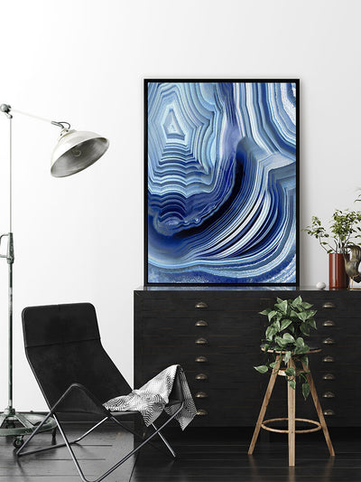 Agate Indigo I Canvas Art Print | Lifestyle