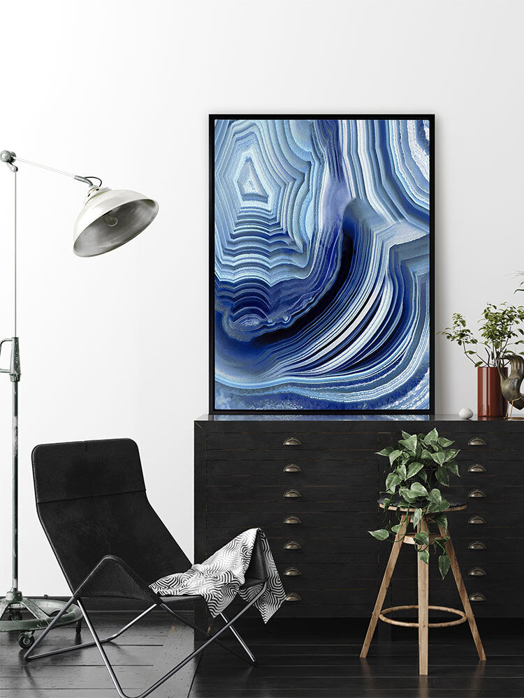 Agate Indigo I Canvas Art Print | Lifestyle