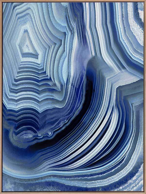 Agate Indigo I Canvas Art Print