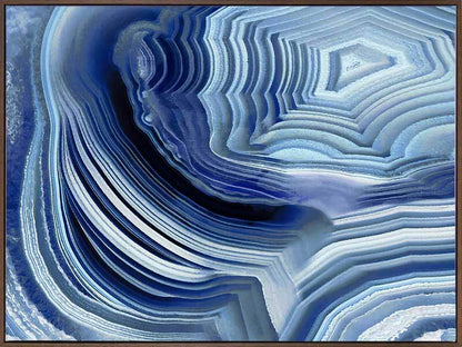 Agate Indigo I Canvas Art Print