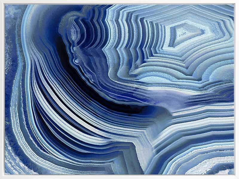 Agate Indigo I Canvas Art Print