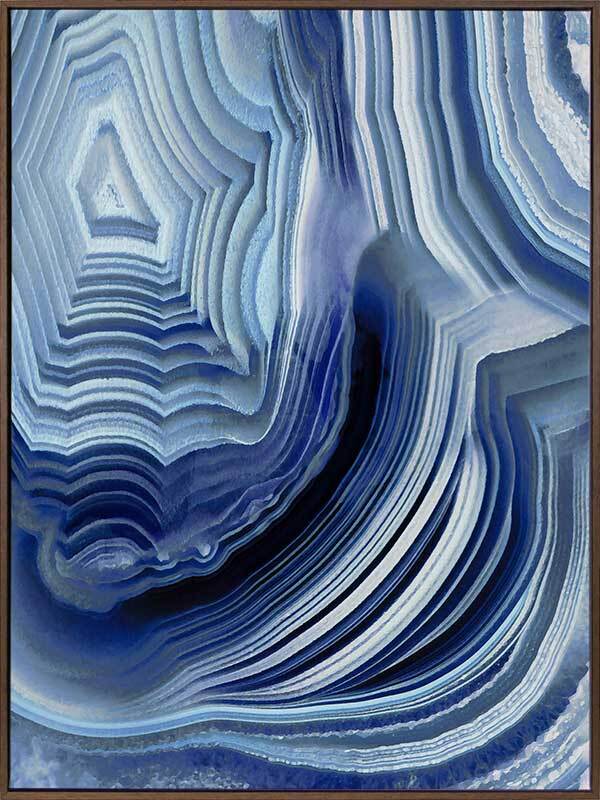 Agate Indigo I Canvas Art Print