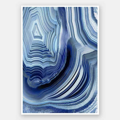 Agate Indigo I Unframed Art Print