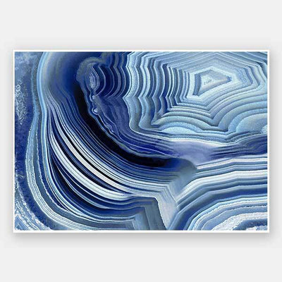 Agate Indigo I Unframed Art Print