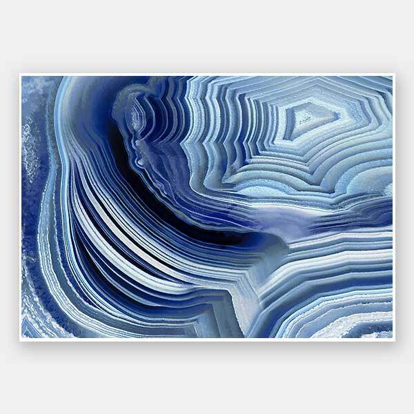 Agate Indigo I Unframed Art Print