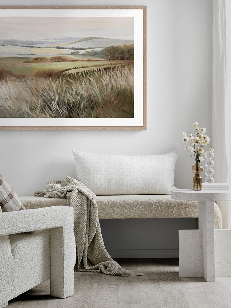 Grassy Whispers Framed Art Print | Lifestyle