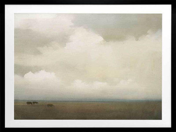 Farm Clouds Framed Art Print