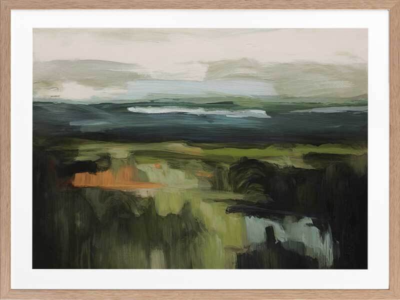 Emerald Echoes Framed Art Print