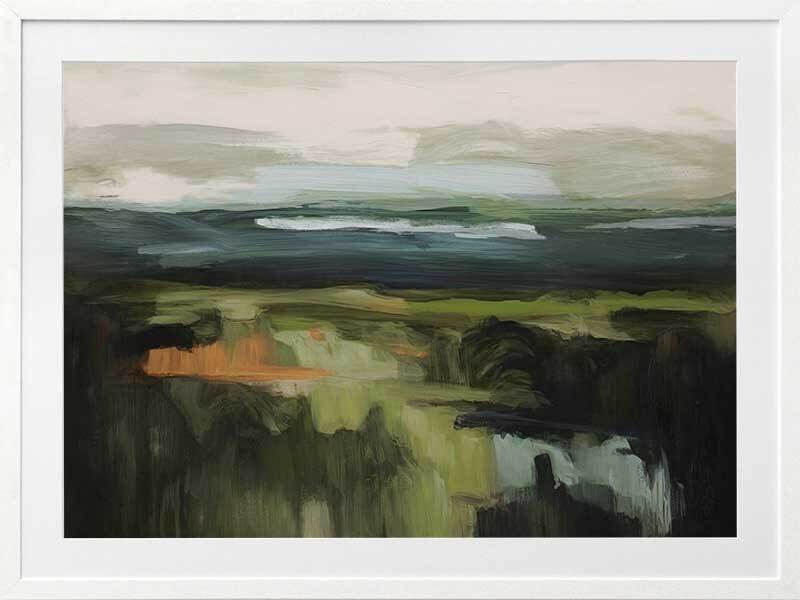 Emerald Echoes Framed Art Print