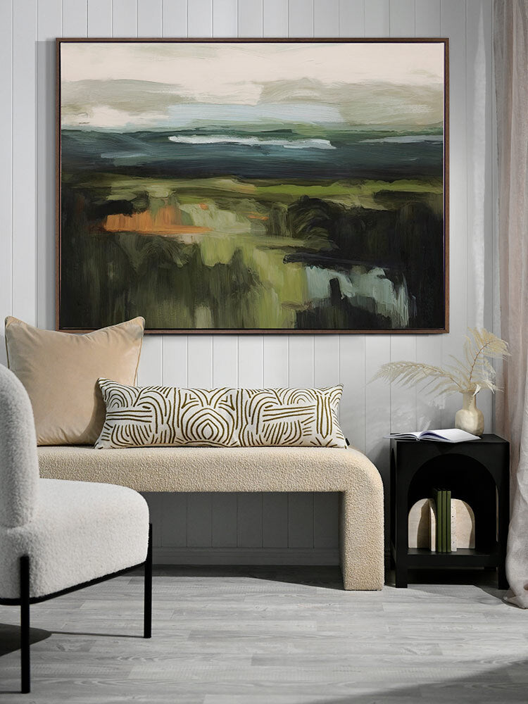 Emerald Echoes Canvas Art Print | Lifestyle