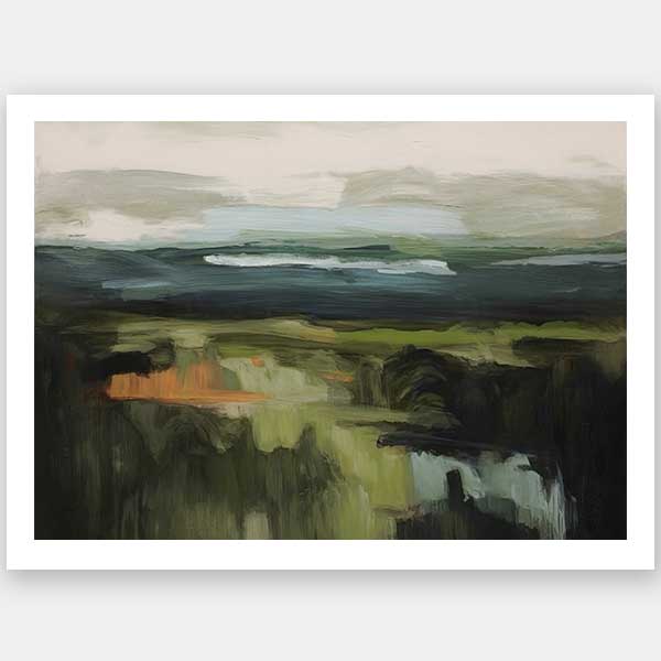 Emerald Echoes Unframed Art Print