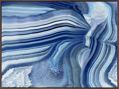 Agate Indigo II Canvas Art Print