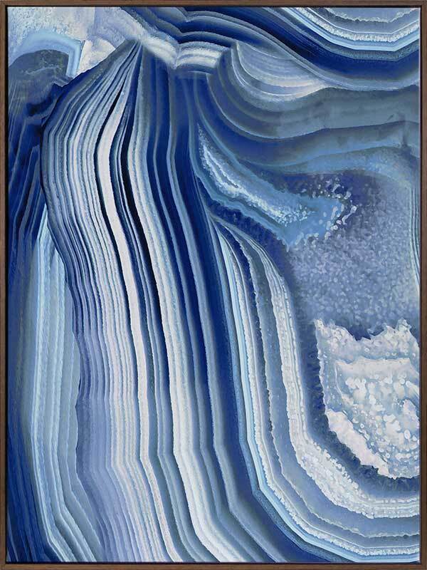 Agate Indigo II Canvas Art Print