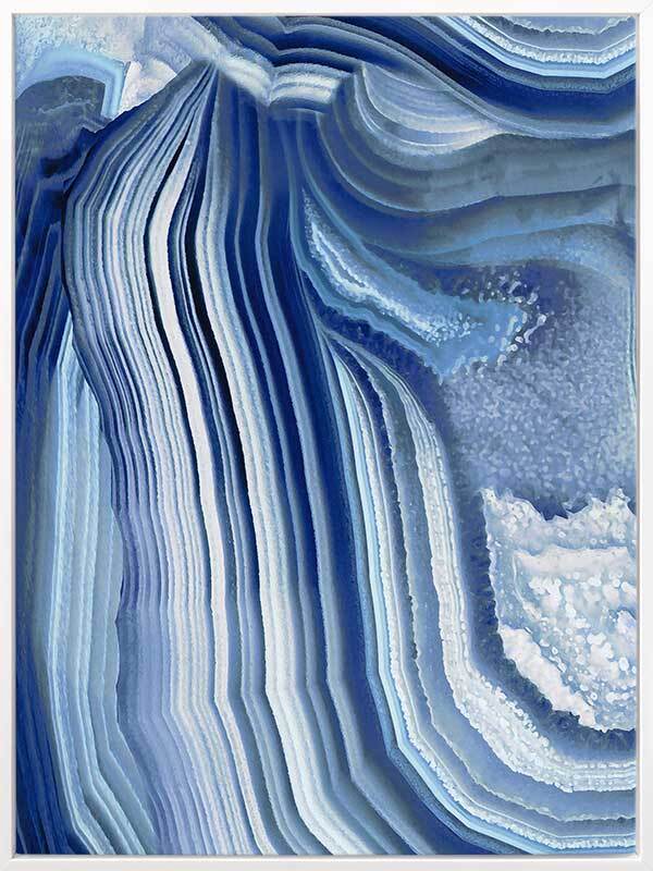 Agate Indigo II Canvas Art Print