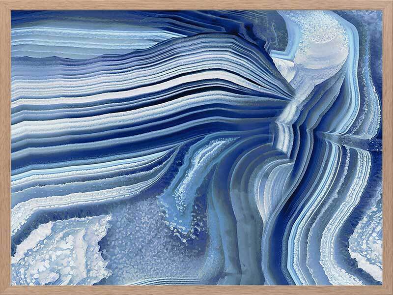 Agate Indigo II Framed Art Print