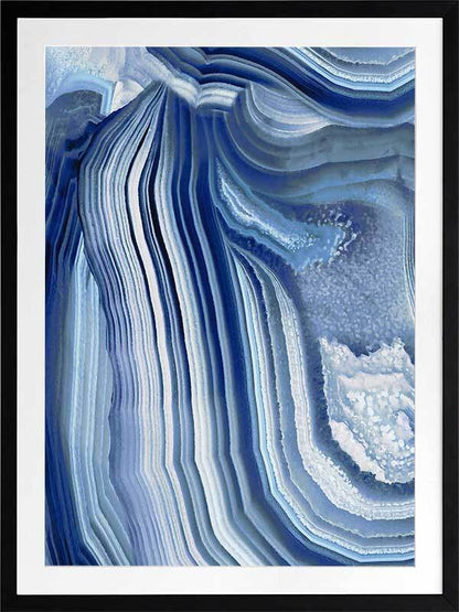 Agate Indigo II Framed Art Print