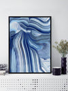 Agate Indigo II Canvas Art Print | Lifestyle
