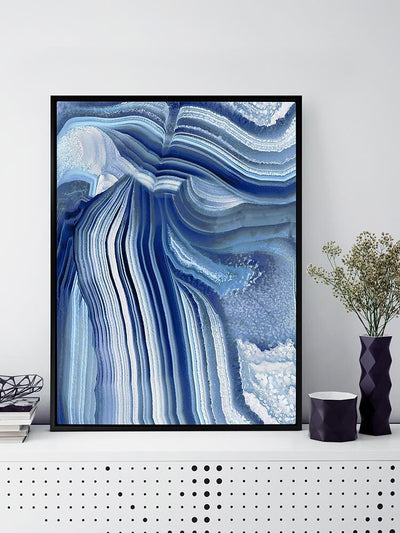 Agate Indigo II Canvas Art Print | Lifestyle