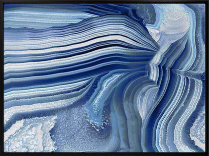 Agate Indigo II Canvas Art Print