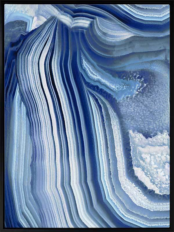 Agate Indigo II Canvas Art Print