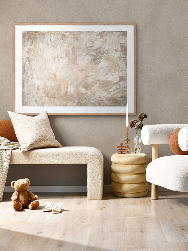 Shapeless I Framed Art Print | Lifestyle