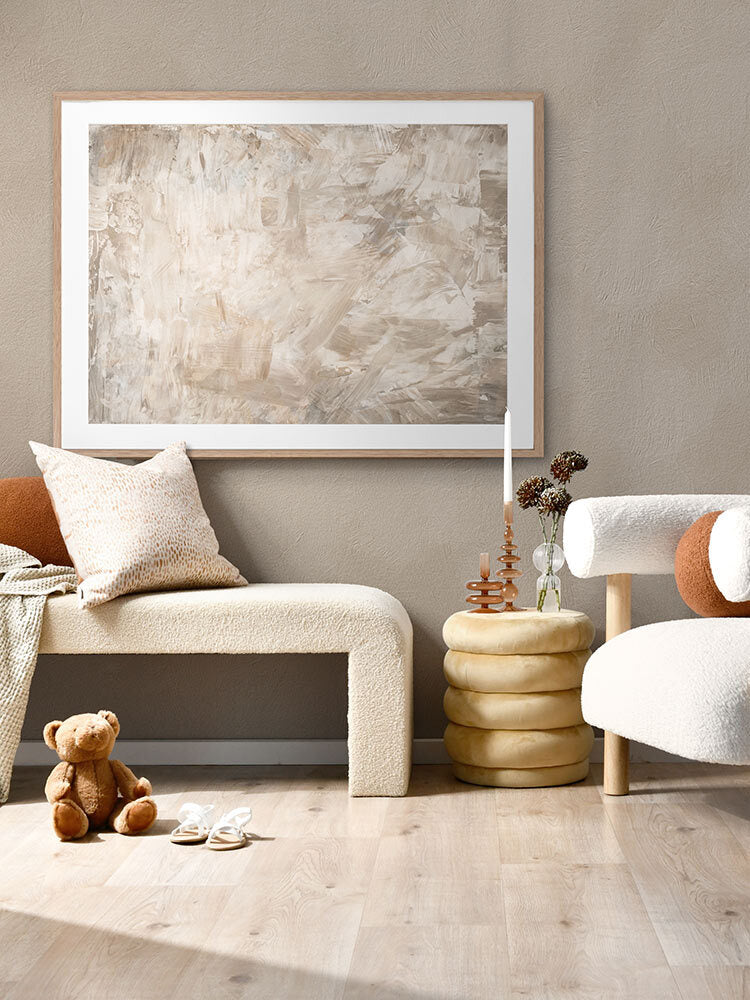 Shapeless I Framed Art Print | Lifestyle