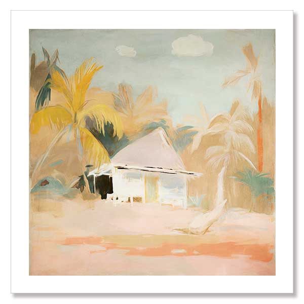 The Beach Hut I Unframed Art Print