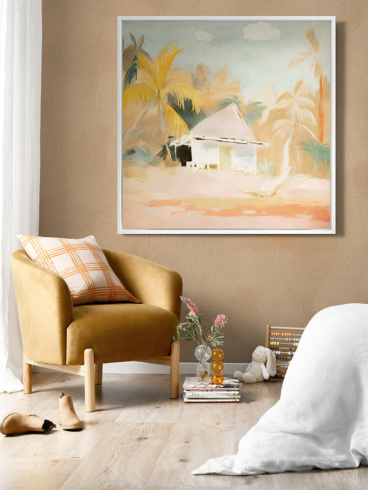 The Beach Hut I Canvas Art Print | Lifestyle
