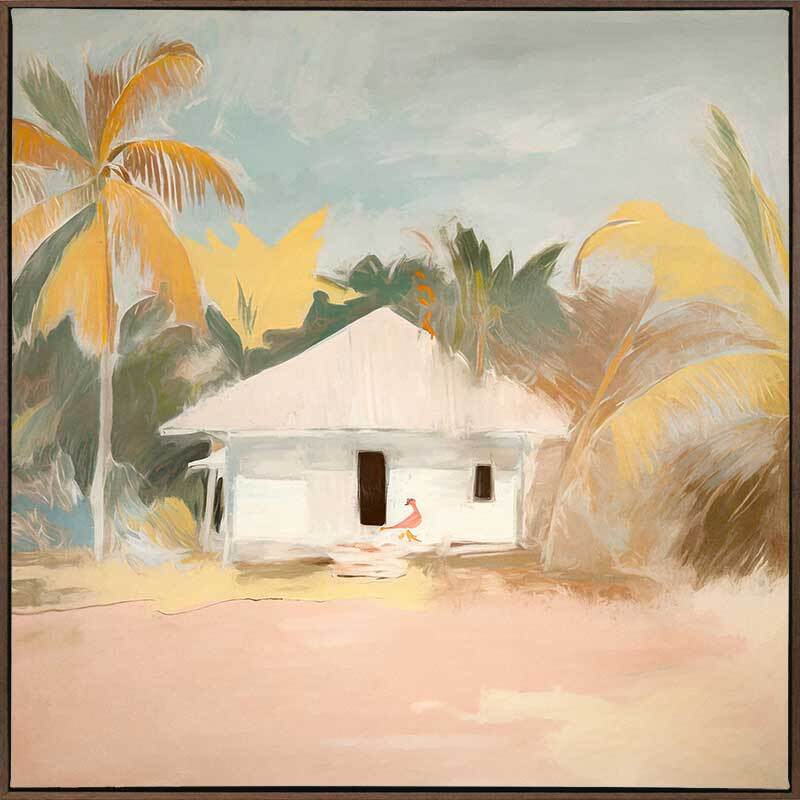 The Beach Hut II Canvas Art Print