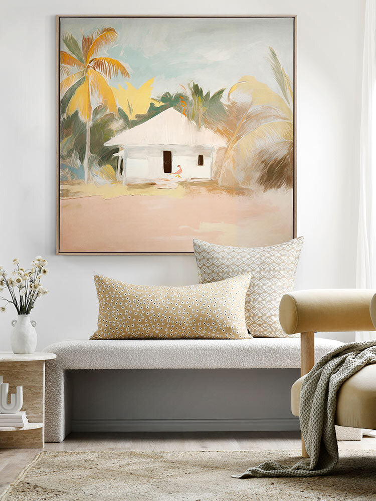 The Beach Hut II Canvas Art Print | Lifestyle