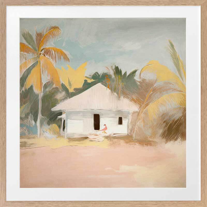 The Beach Hut II Framed Art Print