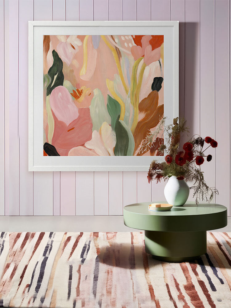 Dancing Petals Framed Art Print | Lifestyle