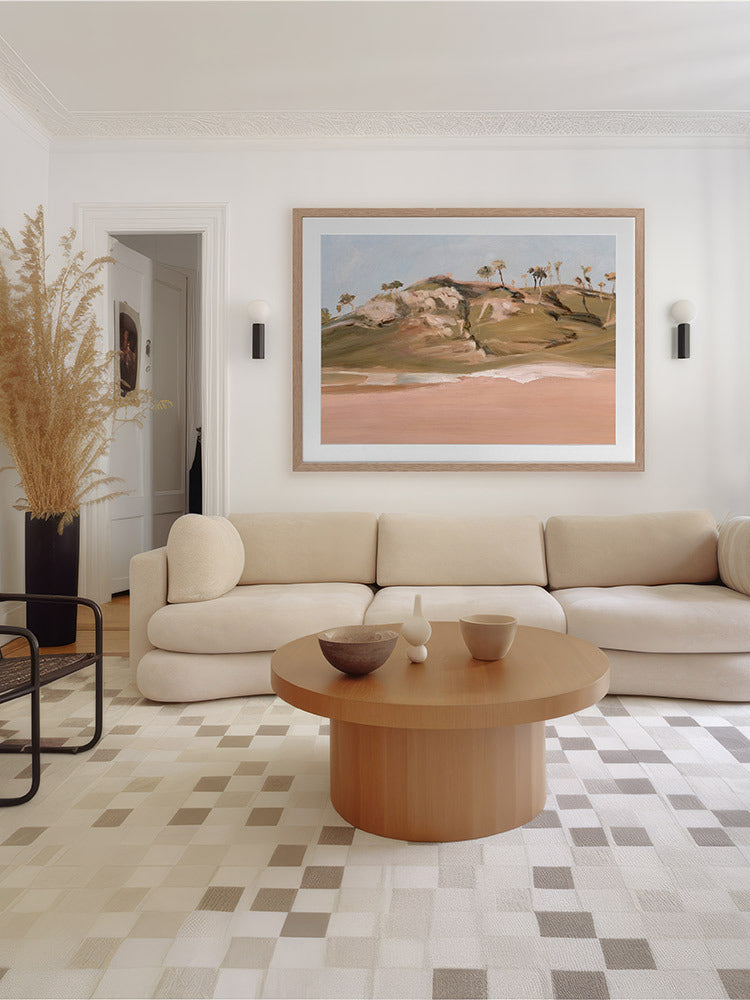 Serene Grassy Hills Framed Art Print | Lifestyle